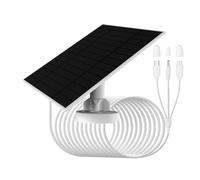 Pannello solare 5V-6W per telecamera di sicurezza con connettori micorUSB/Type-C/DC3513 IP66, cavo di ricarica da 3 m, compatibile con Reolink argus3/3pro/pt altru/2/2E/eco/pro/pt 2k/pt/go/go Plus