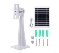 Pannello solare 5V 8W per fotocamere Arlo, facile installazione con cavo di collegamento da 3 metri (bianco)