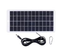 Pannello solare 5W 12V con porta DC per la ricarica 3.7V batteria giardino luci uso esterno cavo lungo