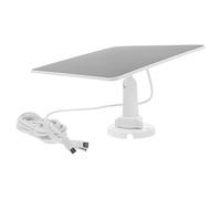 Pannello Solare 5w Ip65 Micro USB per Videocitofono Esterno | Bianco, Silicio Monocristallino Etft PET ABS, Montaggio Resistente alle Intemperie, per Controllo Esterno