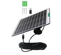 Pannello solare 5W per telecamere di sicurezza monocristallino (nero)