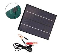 Pannello Solare 5W Polisilicio 12V con Clip Batteria Caricatore Esterno Compatto