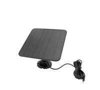 Pannello Solare 6V 5W per per per Fotocamera Caricabatteria Solare per Videocamera di Sicurezza Esterna IP65 Impermeabile Ruotabile a 360 Gradi con Porta di