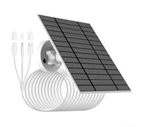 Pannello solare 9W 5V con cavo di ricarica 3 in 1 Connettore DC USB Tipo C Impermeabile IP66 Compatibile con telecamera di sicurezza Sistema di sorveglianza esterna