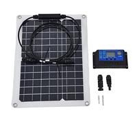 Pannello Solare Alta Efficienza 15W Con Controller 40A, Kit Ricarica Batteria Auto, Bassa Luce, Alta Stabilità - Flessibile e Leggero, Multiuso per Navi e Veicoli