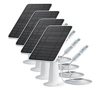 Pannello solare compatibile con Eufycam 2C/2C Pro/E40/E20/2/2 Pro/E, pannelli solari 5V 4W per fotocamera, alimentazione continua, cavo micro USB e porta di tipo C, cavo da 3 m, impermeabile IP65,