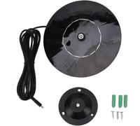 Pannello solare da 10 W per telecamera di sicurezza esterna, pannello solare rotondo ad alta efficienza, caricatore solare portatile da 5 V con cavo per monitor a LED, materiale ABS resistente per un