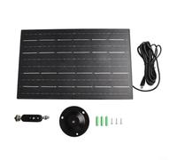 Pannello solare da 10 W per telecamera di sicurezza per esterni resistente alle intemperie alimentatore di tipo C 5V 1500mA Uscita Design pieghevole per installazione sul tetto Finitura nera