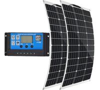 Pannello Solare da 1000 W 18 V Pannello Solare Monocristallino da 2 Pezzi Modulo Solare Monocristallino Flessibile da 500 W Caricabatterie Solare Portatile Impermeabile per Barche da Campeg