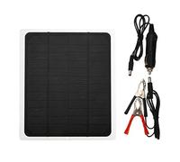 Pannello solare da 20 W e 12 V, caricabatterie per trattore, kit di backup portatile con adattatore a clip per campeggio, escursionismo, viaggi, 420