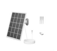 Pannello solare da 3,3 W per EufyCam, per Ring Video Doorbell 4, per Blink Outdoor 4G, Eco e telecamere wireless supportate da Anker, con cavo (bianco)