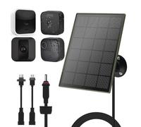 Pannello solare da 3 W/5 V con batterie Biuld-in da 6000 mAh,compatibile con fotocamera Blink,per fotocamera Blink Outdoor 4 (4a generazione)/Outdoo/Indoor (terza generazione) XT3 e XT/XT2,IP65