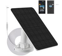 Pannello solare da 3 W con batteria integrata da 4000 mAh, porta micro USB, IP65, cavo di ricarica da 4 m, compatibilità perfetta con il campanello video Ring (seconda generazione - versione 2020