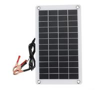 Pannello solare da 30 W, 12 V, caricatore da 30 W e 12 V, con clip semi-flessibile, caricatore per auto, barca, camper