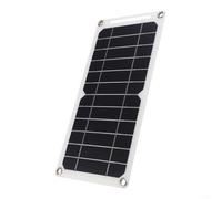 Pannello solare da 30 W, caricatore USB portatile da 5 V, in silicone monocristallino, design ultra sottile e leggero, per auto, cellulare, banca esterna, uso interno, nero, 300 x 145 mm, compatibile