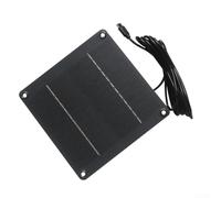 Pannello solare da 4 W 12 V per esterni per luci da giardino e dispositivi di sicurezza, struttura in silicone monocristallino, uscita di tensione stabile, include cavo da 3 metri e connettore di tipo