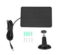 Pannello solare da 4 W 5 V Nero IP65 Scheda di ricarica per pannelli solari impermeabili per luci del ventilatore