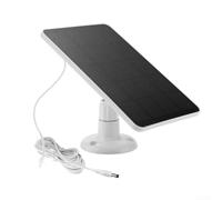 Pannello solare da 4 W per fotocamera Blink, caricabatterie solare per esterni con cavo da 3 m, kit di alimentazione in silicone monocristallino, supporto regolabile per videocamera di sicurezza (DC