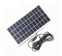 Pannello solare da 5 W 12 V con porta DC 5521, caricatore solare ad alta efficienza per batterie da 3,7 V, impermeabile per uso esterno per luci da giardino, telecamere di sicurezza