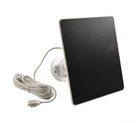 Pannello solare da 5 W per Arlo Pro 5S 2K, Pro 4, Pro 3, per Ultra 2 con cavo da 4 m, alimentatore impermeabile IP66 per esterni, kit caricabatterie in silicone monocristallino