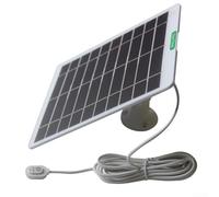Pannello solare da 5 W per fotocamere Arlo Ultra, Pro 5S, Pro 4, con ricarica efficiente e grado di impermeabilità IP65, per uso esterno (bianco)