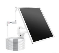 Pannello solare da 5 W per telecamere a batteria ad anello con celle monocristalline avanzate, guarnizione impermeabile, staffa di montaggio flessibile e cavo lungo per installazione esterna (5 W)
