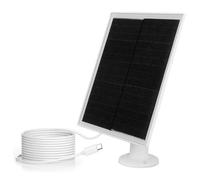 Pannello solare da 6 W for telecamera di sicurezza, a scandole 5 V Porta micro tipo C ricarica IP65 for telefono for iPad Uso esterno(White)
