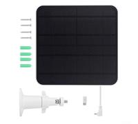 Pannello solare da 6 W per campanello con connettore di tipo C IP67, pannello solare monocristallino sottile da 6 W per fotocamera, caricabatterie solare da 6 W per esterni, pannello solare da 6 W con