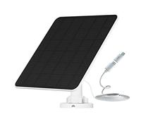 Pannello Solare da 6W per Telecamera di Sicurezza, Compatibile con Telecamera a Batteria Ricaricabile, Pannello Solare con Cavo di Ricarica da 9,8 Piedi, Impermeabile IP65