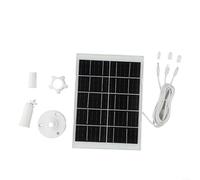 Pannello solare da 9 W 5 V con cavo 3 in 1 da 4 m per telecamera di sicurezza, caricabatterie USB-C/DC impermeabile IP66 compatibile con anello per Wyze per Reolink per Eufy, monocristallino per kit