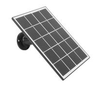 Pannello Solare della Telecamera di Sicurezza Compact 3W 5V 5V Monocristalline Silicon di Tipo C di Ricarica Solare per Dispositivi, Adatto per Le Telecamere Ad Anello, (Black)