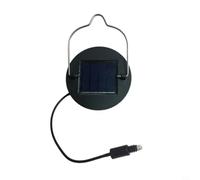 Pannello solare di ricambio per lampada a sospensione da giardino per esterni, 2 V, 100 mA, componente in ABS ricaricabile, per installazione di illuminazione decorativa fai da te (a spirale)