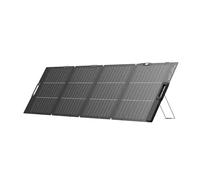 Pannello solare EF da 220 W EcoFlow, design bifacciale, efficienza di conversione fino al 25%, cella tipo N, supporto regolabile, cavo XT60 integrato, guida solare integrata, impermeabilità IP68