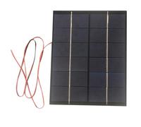 Pannello solare epossidico in polisilicio, 6 V/12 V, 5,2 W/5 W, con colle gocciolanti per cavi, accessori di alimentazione facili da usare con filo