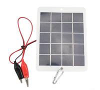 Pannello solare esterno 10W 5V con clip per ricarica portatile di 3 batterie 75V Pannello Policristallino in silicio adatto per vari dispositivi di illuminazione