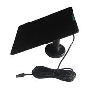 Pannello solare ETFE 5 V Micro USB/Type-C DC per anello Eufy Blink REOLINK Campanello Fotocamere - Caricatore esterno (nero, porta Type-C )