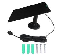 Pannello solare ETFE da 5 W, 197 x 167 mm, design con adattatori microed e di tipo C per scheda di ricarica per telecamera di sicurezza, caricatore solare USB tipo C per telecamere di sicurezza