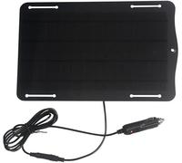 Pannello solare flessibile da 10 W, caricabatterie da 18 V per auto, camper, barca con uscita USB e CC, pannello portatile resistente alle intemperie per esigenze di alimentazione esterna intelligente