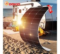 Pannello solare flessibile Dokio18V Kit pannello solare a celle solari 100WMonocristalline per campeggio/camper/barca/casa