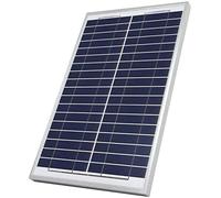 Pannello Solare Fotovoltaico, Monocristallino, con Pinze a Coccodrillo, 20 Watt, 21V