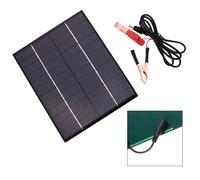 Pannello solare in polisilicio 12V 5 Watt con clip batteria per alimentazione ca