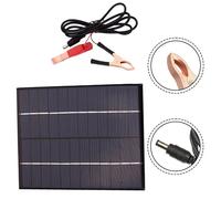 Pannello solare in polisilicio 12V 5 Watt con clip batteria per alimentazione ca