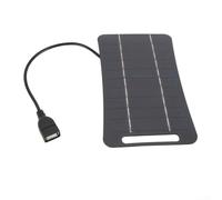 Pannello solare in polisilicio, pannello solare portatile 5 W 5 V caricatore USB Power Bank per luci da giardino dispositivo mobile esterno, 15,7 x 9,4 x 0,3 cm