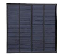 Pannello solare in silicio policristallino da 12 V 3 W, modulo di alimentazione a cella, pannello caricabatterie solare in resina epossidica con cavo da 1 m per luci da prato