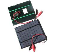 Pannello solare in silicone policristallino da 5 V 2 5 W con grado di impermeabilità IP65 e protezione in vetro temperato, adatto per campeggio, escursionismo, alimentazione remota e uso in giardino