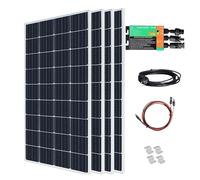 Pannello Solare In Vetro Da 800 W Fotovoltaico Balcone Casa For Micro Inverter Con Presa Sulla Rete Facile Installazione(800w plug and play)