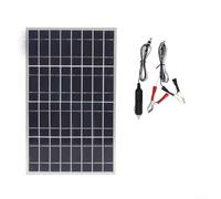 Pannello solare incorniciato da 12 V 24 V con regolatore di carica impermeabile da 60 A e clip per batteria che supporta la ricarica della batteria e la regolazione dell'alimentazione (solo pannello)
