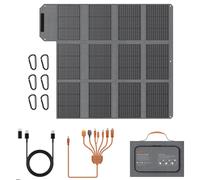 Pannello solare MHPOWOS Caricatore solare pieghevole da 120 W / 80 W con uscita DC + USB-C + USB-A per Powerstation Camping Laptop Phone Equitazione