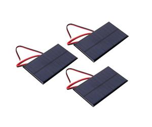 Pannello Solare, Mini Modulo di Energia Solare Rettangolare DC 6V 1W Pannello Cella Silicon Polysilicon Caricabatterie Micro Per Pannelli Celle Giocattolo Elettrico Fai da Te Kit Sistema Fotovoltaico
