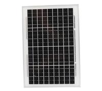Pannello Solare Monocristallino 10W, Impermeabile IP65, 18V, Pre Forato, Compatto - Alta Efficienza, Facile Installazione, Per Campeggio e Illuminazione Esterna